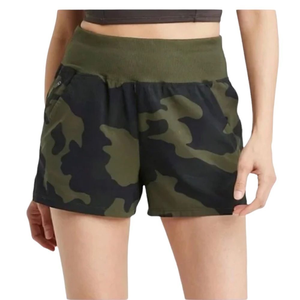 All in Motion Women's Knit Waist High-Rise Stretch Woven Shorts Size XS